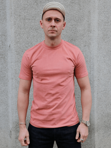 Utilitees 5.5oz Loopwheel Crew Neck T-Shirt – Coral Pink (UTIL-COR)