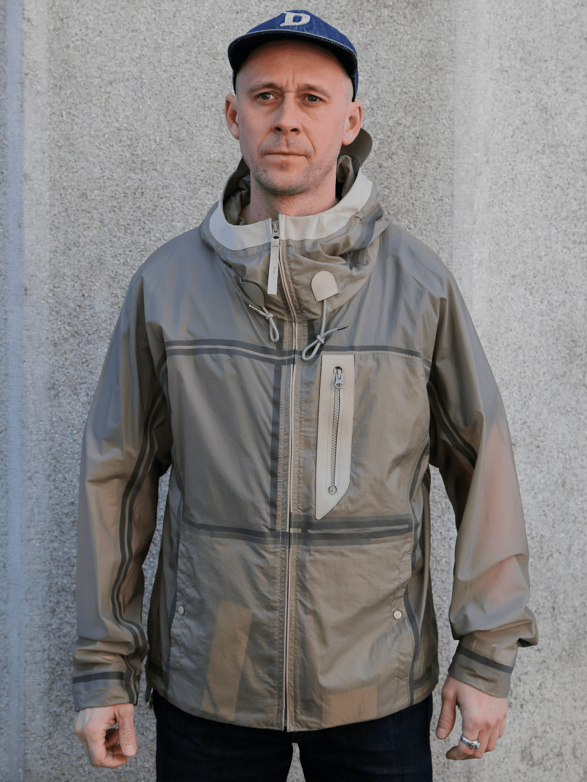 Ten C Wind Combo Bonded Shirt – Pale Taupe (22CTCUC11055)