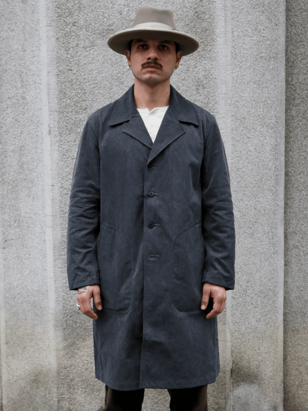 Black Sign Geezer Coat – Asphalt (BSFJ-25406)