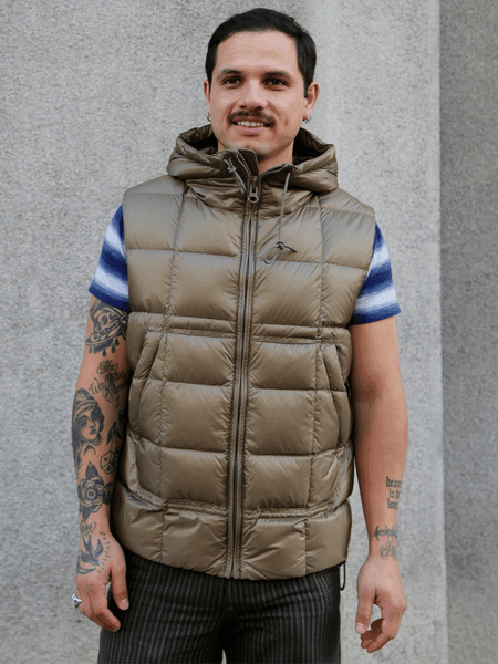 Ten C Snowbird Down Vest – Khaki (25CTCUX03004)