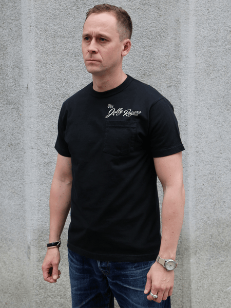 Buzz Ricksons S/S Pocket T-Shirt Jolly Rogers – Black (BR79711)