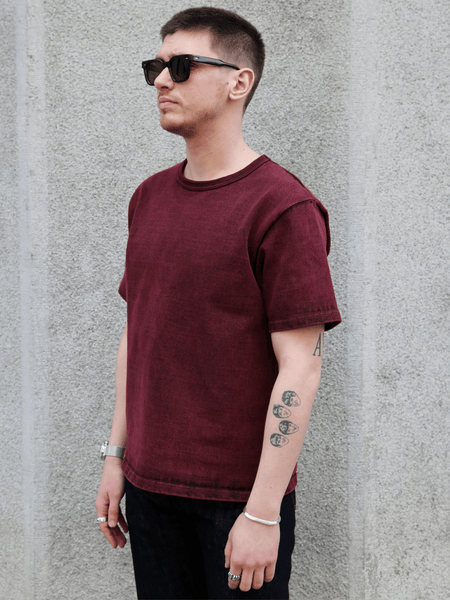Samurai Jeans Extra Heavy Weight Tee – Wine (SJST-TW01)