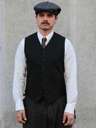 Black Sign Army Serge Butler Vest – Midnight Black (BSFS-22711)