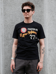 Buzz Rickson's Slub Yarn T-Shirt 77th Fighter Sq. – Black (BR79728-119)