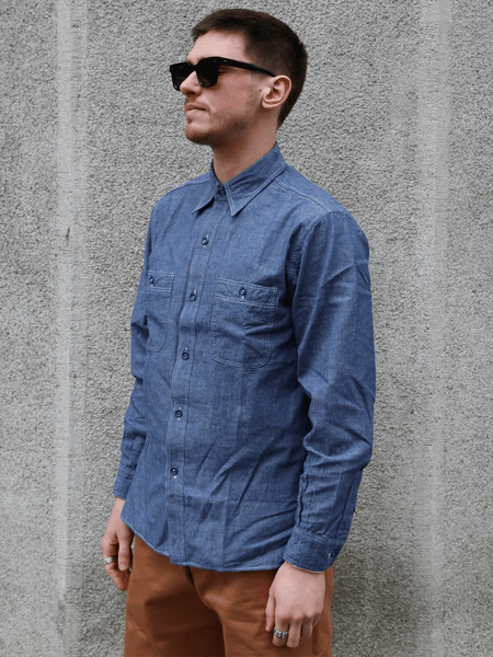 Buzz Rickson's Chambray Work Shirt – Blue (BR25995)