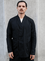 Hansen Garments FOLKE Eastern Style jacket – Black Parachute (31-64-2)