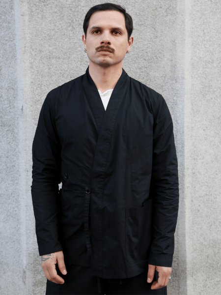 Hansen Garments FOLKE Eastern Style jacket – Black Parachute (31-64-2)