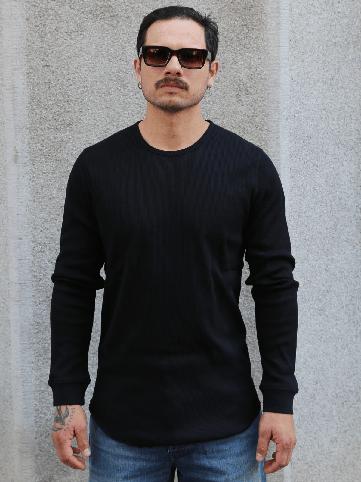 Indigofera Clyde Cotton Rib Black – Black (403-1000-951)