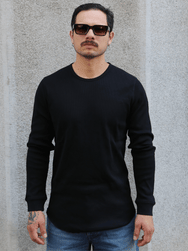 Indigofera Clyde Cotton Rib Black – Black (403-1000-951)
