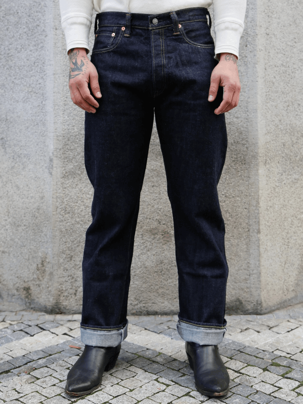 Sugar Cane 14.25oz Denim 1947 Regular Straight – Indigo (SC41947A)