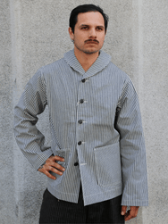 The Real McCOY's U.S. Navy Striped Dungaree Jumper – White/Navy (MJ26004-314)