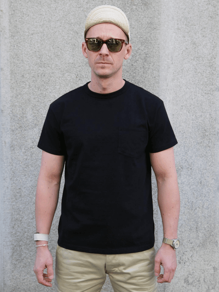 Samurai Jeans "Snake Slayer" Heavyweight T-Shirt – Black (SJST25-102L)