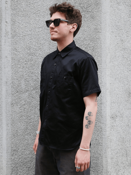 Buzz Rickson's Herringbone S/S Work Shirt – Black (BR39530-119)