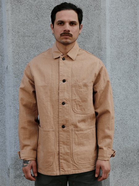 Studio d'Artisan Fox Cotton Military Work Coat – Brown (4638)