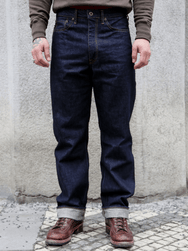 Japan Blue 12.5oz Africa Cotton Loose Selvedge Jeans – Indigo (J504)