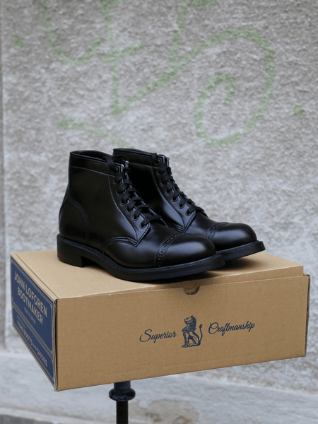 John Lofgren Combat Boots – Shinki Hikaku Shell Cordovan (LK-014)