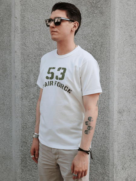The Real McCOY's Military Tee 53rd 2nd Air Force – Milk (MC26016-011)