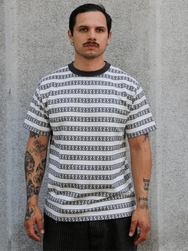 The Real McCOY's Military Jacquard Anchor Tee – Gray (MC26006-020)