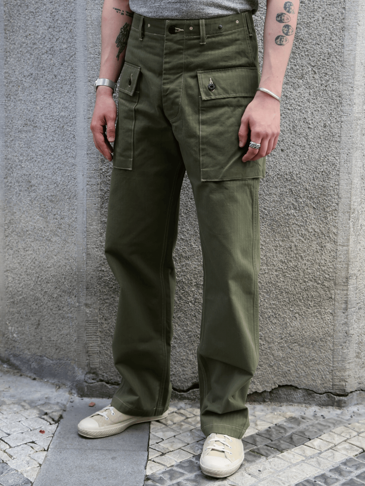 Buzz Rickson's USMC HBT M-44 Pants Short Length – Olive (BR42501-149)