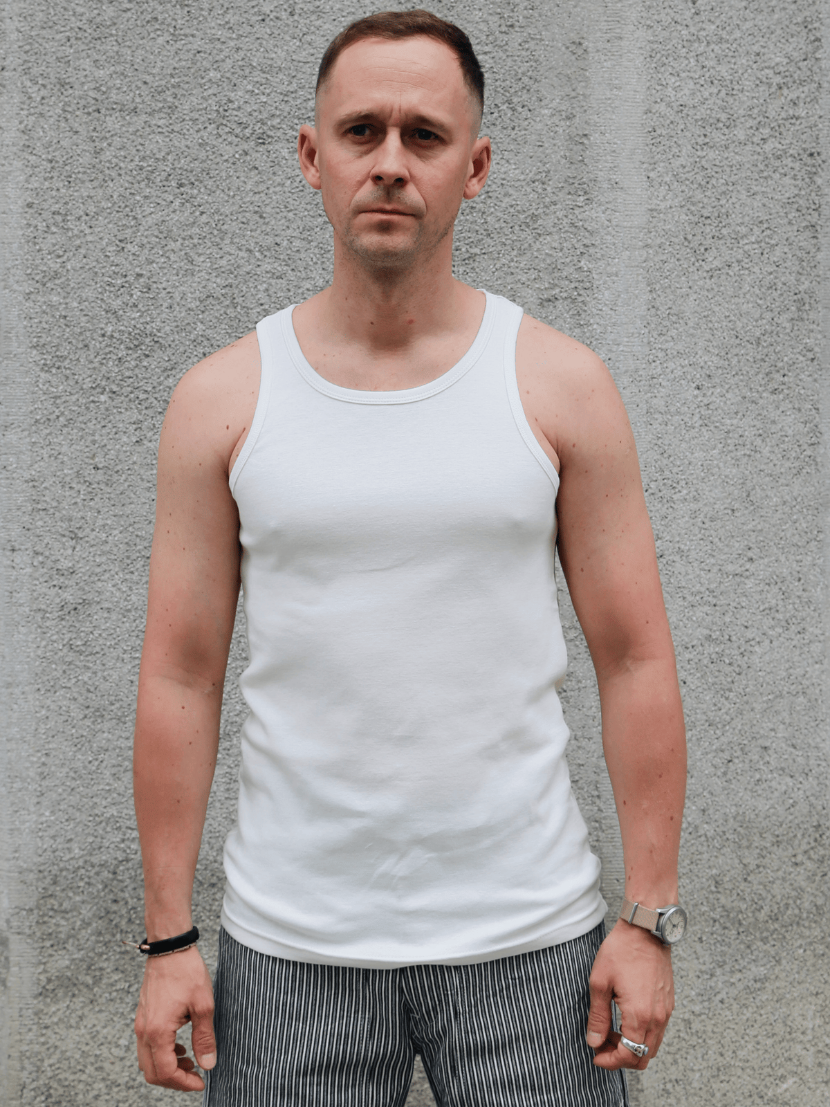 Nudie Jeans Tank Top – Offwhite (131728)