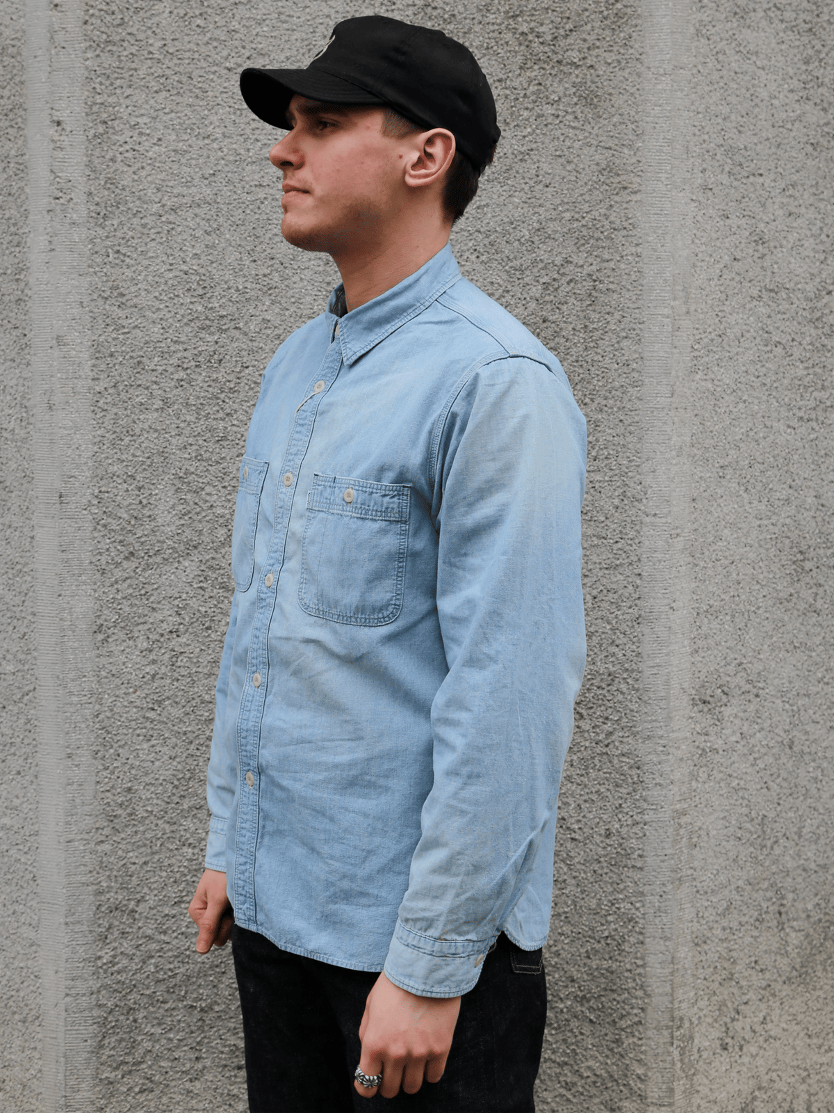 Omoto Denim 5oz Chambray Shirt – One Wash (5017)