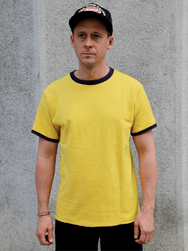 The Real McCOY's U.S.N. Reversible T-Shirt – Navy/Yellow (MC26005-314)