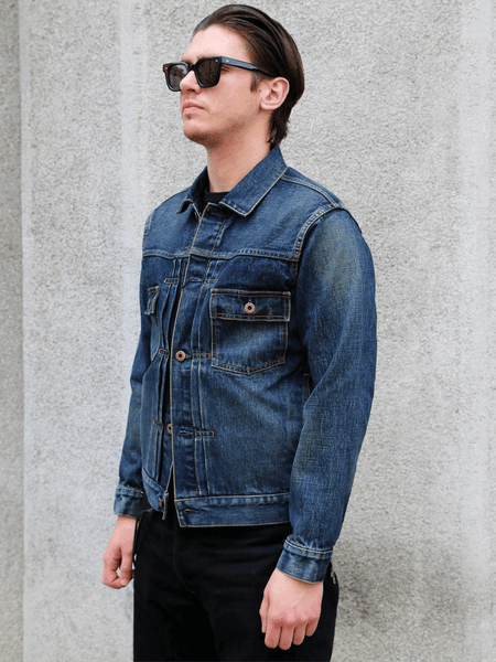 Japan Blue JBGJ1000 14.8oz Type2 Denim Jacket – D01 Aging Wash