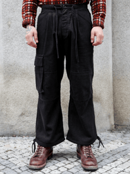 Black Sign Ripple Cord Field Trousers – Charcoal Black (BSFP-25510)