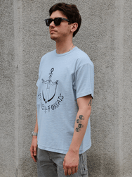 Fleurs de Bagne Le Tricot "MATAFS ET FORÇATS" – Light Blue (A-07813)