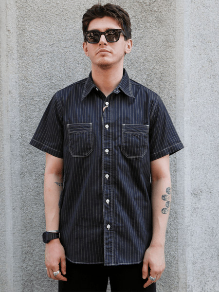 Sugar Cane Fiction Romace 5.25oz. ID Check Work Shirt – One Wash (SC39734-421)