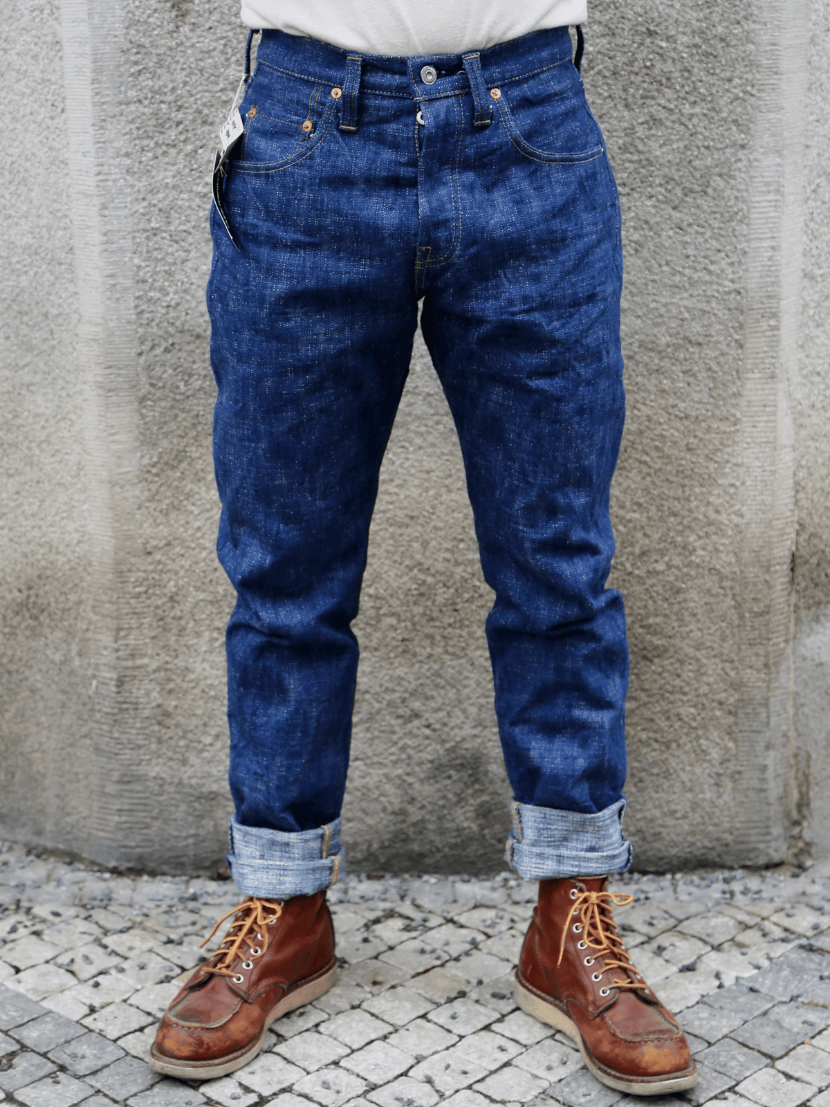 Samurai Jeans Straight Tapered 19oz – Natural Indigo (S211AX)