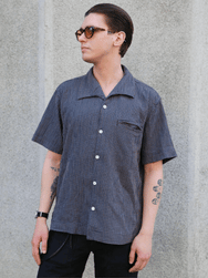 Freenote Cloth Cayucos Seersucker Shirt – Blue Plaid (M1252159-BLP)