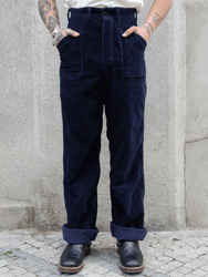 Black Sign 1920 Waffle Cord Montgomery Trousers – Deep Navy (BSFP-23507)