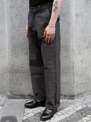 Samurai Jeans Kanoko Aimadara Trousers – Blue/Brown (SJAP26-KSK)