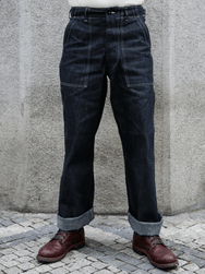 The Real McCoy's Utility Denim Trousers – Indigo (MP25012)