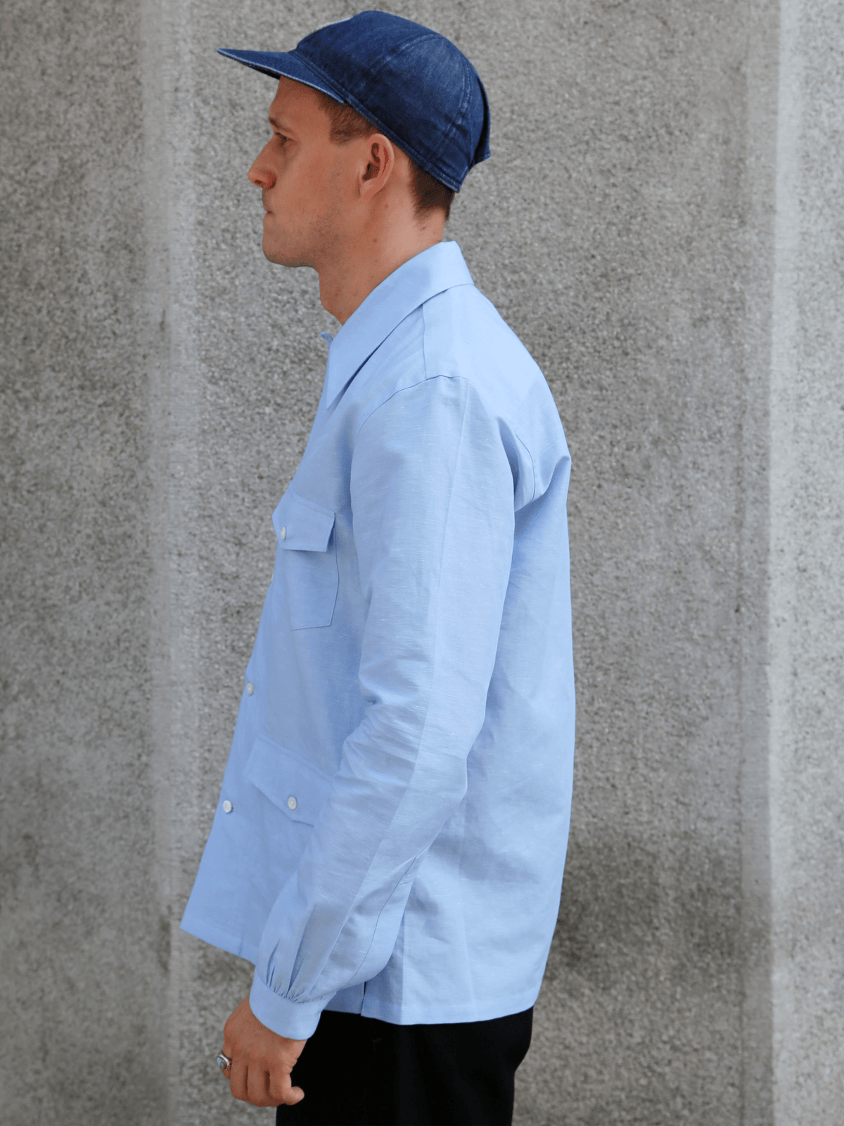 Bryceland's Cabana Shirt – Sax Blue