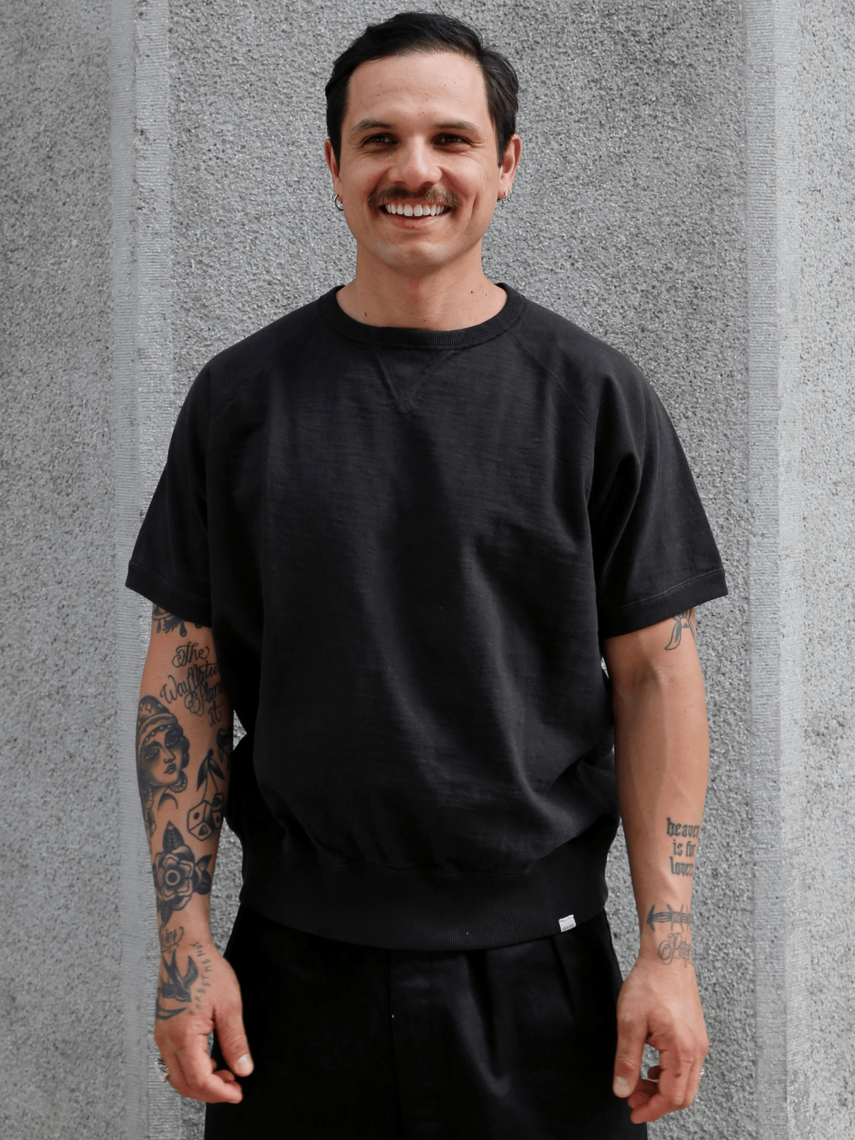 Omoto Denim 12.5oz Memphis Cotton T-Shirt – Charcoal (6100)