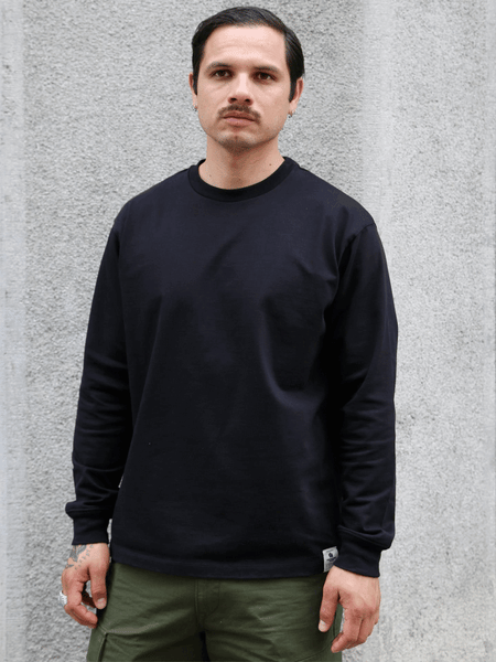 Momotaro Suvin Gold L/S T-shirt – Black (MXTS1032)