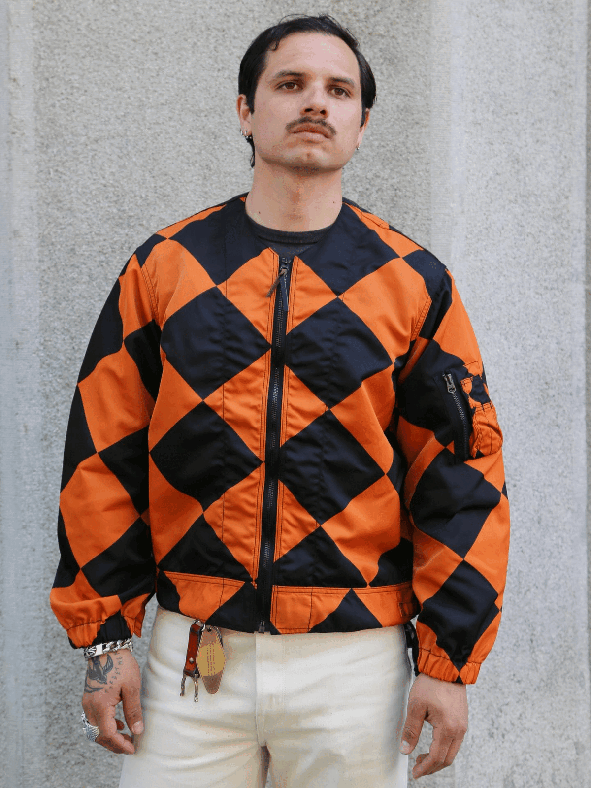The Real McCOY's Linecrewman Jacket, Identifying, Type G-1 – Orange/Black (MJ25008)