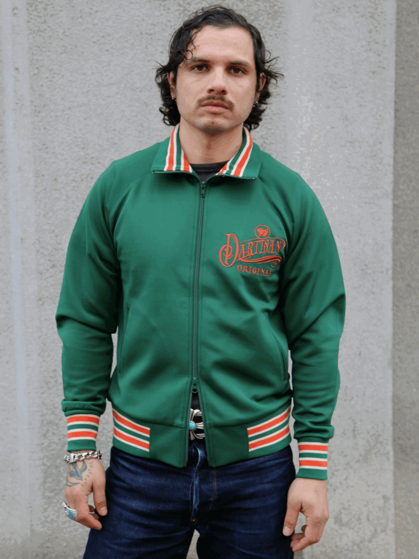Studio d'Artisan Track Jacket – Green (8152) | denimheads.cz Studio d'Artisan Track Jacket – Green (8152) | denimheads.cz