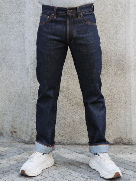 Nudie Jeans Slim Jim Dry Streaky – Indigo (114866)