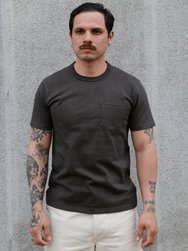 The Real McCoy's Pocket Tee – Charcoal (MC22006-032)