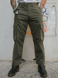 Black Sign Military Herringbone Driving Trousers – Soldier Green (BSSP-24510)