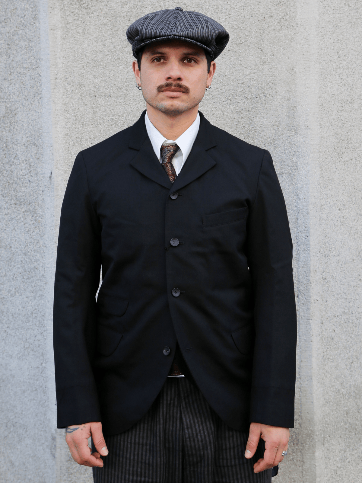 Black Sign Army Serge Butler Jacket – Midnight Black (BSFS-22710)