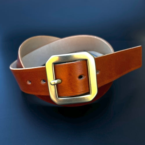 KRYSL GOODS BELT RIVETED-JK/SADDLE TAN