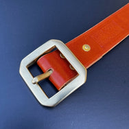 KRYSL GOODS BELT RIVETED-JK/SADDLE TAN