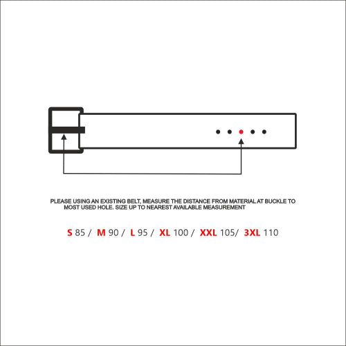 Krysl Goods Handmade Belt Vz.30-RB/Black