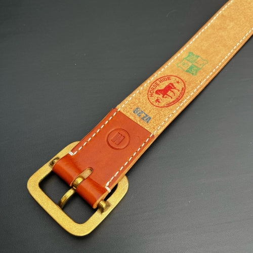 KRYSL GOODS HORSE HIDE HANDMADE BELT VZ.20-H/SADDLE TAN