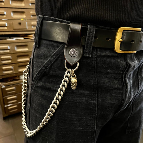 Krysl Goods Wallet Chain Stainless Skull Black