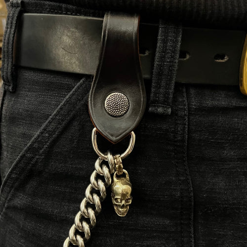 Krysl Goods Wallet Chain Stainless Skull Black